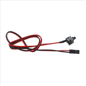 Conjunto de cable de interruptor de alimentación para computadora, rojo y negro, 20 cm, con conectores para carcasa de PC - Product Image 2