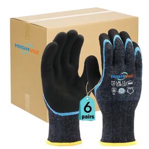EN511 X1X 10G HPPE Guantes DE TRABAJO ANSI A4 resistentes a cortes Látex-Doble A4 Capa exterior de punto Acrílico Terry Guantes DE SEGURIDAD cepillados - Product Image 6