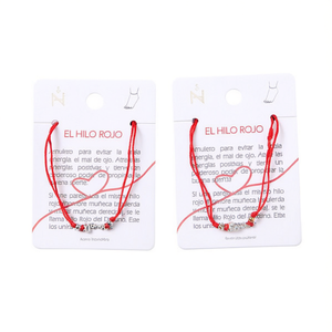 Cavigliera Zoey El Hilo Rojo con Filo Rosso in Acciaio Inossidabile, Catena per il Corpo Stile Boho per Adulti Unisex, Uso Quotidiano - Product Image 1