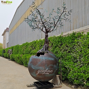 YOUFINE Antique Abstract Decor Outdoor Villa Jardim Grande Arte Intemporal Elenco Gigante Árvore de Bronze da Vida Escultura Estátua para Venda - Product Image 5