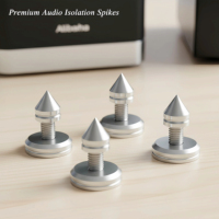 Pieds d'enceintes isolants RASANTEK en acier inoxydable 304 plaqué or 24 carats, anti-vibrations, acoustiques, pour enceintes HIFI et platines
