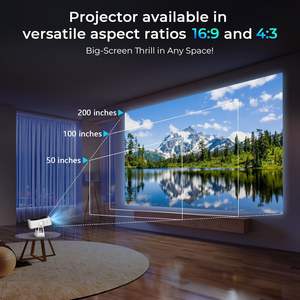 Proyector Interactivo LED A50 con Android TV, Enfoque Automático, Portátil, para Cine al Aire Libre, con Imagen Nítida y Preparada para 4K - Product Image 6