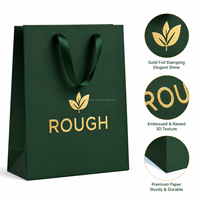 Sac en papier personnalisé de luxe de Guangzhou avec logo imprimé pour emballages cadeaux et shopping, sac en papier kraft