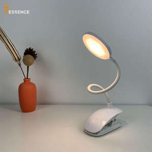 Mini lampe de lecture rechargeable 3 étapes, blanc, flexible, <span class=keywords><strong>facile</strong></span> à lire, lampe de bureau à LED avec pince - Product Image 4