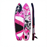 Planche de paddle gonflable rose pour femme HY Sports Dropshipping OEM 320L SAP, planche de surf debout