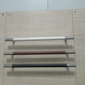 Stainless Steel Leather Cabinet Handles Bar Shape Modern Design Durable Furniture Handle For Cabinet <b>Doors</b> - Product Image 1