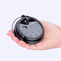 Vente en gros de couvercles en plastique jetables multicolores anti-fuite pour gobelets à thé au lait, boissons glacées et café