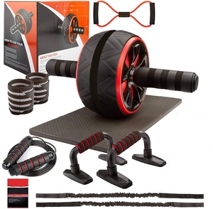 Set de Rodillo para Abdominales 11 en 1, Entrenamiento Muscular, Rodillo para Abdominales de EVA y Acero, para Uso en Casa y Yoga, MF58 - Product Image 1
