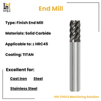 Fraises en carbure Super Finish Metal CNC Router Bit avec TATIN Enduit 6/8/10 Flûtes pour Finition Outils de Fraisage