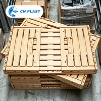 Panier de rangement pliable en plastique imitation bois, bac pliable pour l'organisation de la cuisine, du garde-manger et des placards domestiques