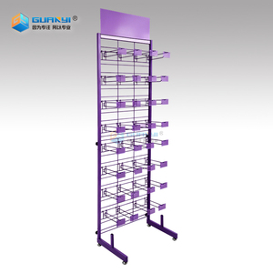 Expositor de Alimentos de Metal Premium con Cesta de Alambre, Soporte de Exhibición de Alimentos para Tienda, Expositor de Discos de Vinilo RGB, Diseño de Alta Capacidad de Carga - Product Image 1