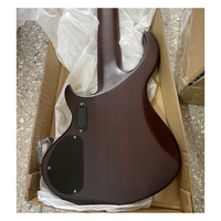 Guitare Basse Électrique Jello 43 Pouces 6 Cordes, Corps en Palissandre et Chêne, 24 Frettes Demi-Fermées en Nickel, Manche de Guitare 43 Pouces