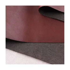 Eco Designer 0.6 mm Embossed PU Microfiber Vegan Artificial Faux Synthetic Leather Material for Sofas Shoes Bags Belt Craft