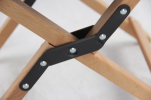 Modern Outdoor Portable Small <b>Foldable</b> Wooden Picnic <b>Chair</b> Camping Stool Comfortable Light Weight Durable for Villa Park <b>Beach</b> - Product Image 3