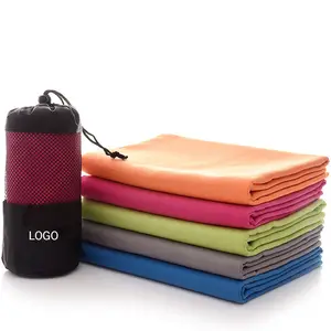 Large size strong absorption quick drying microfiber sports towel for yoga gym hiking climbing running camping