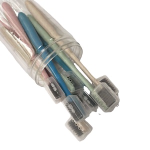 Cepillo de dientes de cerdas suaves de carbón de bambú para adultos, estilo japonés, color caramelo, con cabezal en espiral ultra suave, paquete familiar - Product Image 5