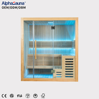 Sauna traditionnel en bois d'intérieur, sauna domestique, haute qualité, prix bas, vente directe d'usine, le bois peut être personnalisé