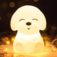 Lampe d'ambiance pour chambre à coucher personnalisable, petite veilleuse en silicone pour enfants, cadeau d'anniversaire écologique de haute qualité, adorable animal mignon
