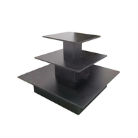 HIKUYA Usine En Gros 3 Niveaux Ovale Table Rectangle Table En Bois Au Détail Présentoir Pour Bijoux Vêtements Magasin