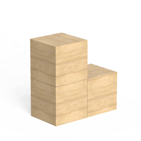 Boîte de présentation en bois empilable moderne avec support gratuit pour présentoir de cosmétiques pour les magasins de détail