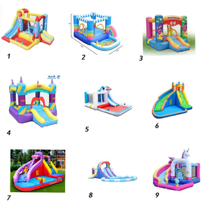 2023 nóng bán Nylon khu dân cư <span class=keywords><strong>Inflatable</strong></span> Unicorn Bouncer Combo trượt hồ bơi công viên nước nhảy lâu đài nhựa trong nhà loại - Product Image 4
