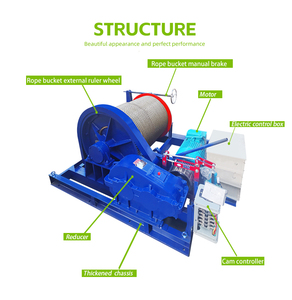 Ağır elektrik kablosu çekme vinç 10 Ton 20 Ton 30 Ton mekanik tekne çapa çekme vinci makinesi - Product Image 2