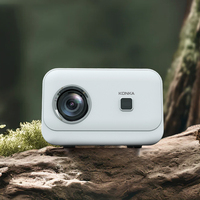Proyektor Model A11 Native 1080P dengan Speaker Terintegrasi, Proyektor Film Portabel untuk Luar Ruangan 4K Home Theater