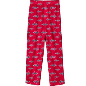 Pantalon de pyjama pour garçons Nhl Youth Lounge 8-20, bas de pyjama en tricot doux, imprimé rouge Capitals - Product Image 1