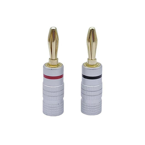 Hi-End HIFI Copper Gold Plated Banana <b>Plug</b> Speak Cable Connector Screw Jack <b>Adapter</b> Banana <b>Plug</b> 4mm - Product Image 5
