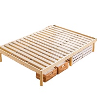 Cadre de lit Queen/Double en bois pour enfants best-sellers de style japonais avec design moderne pour la maison