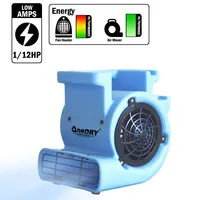 Souffleur industriel OneDry 1/12HP, sécheur de tapis turbo, ventilateur d'air, sécheur de sol pour dommages causés par l'eau, ventilateur de ventilation, souffleur gonflable