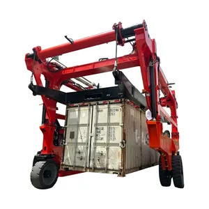rtg橡胶型集装箱龙门起重机出售35t跨载器价格
