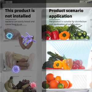 Garde les aliments frais plus longtemps Absorbeur d'odeurs pour réfrigérateur et congélateur Portable USB Rechargeable Réfrigérateur Désodorisant - Product Image 4