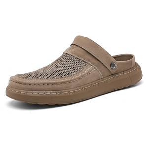 2026 Summer New Men's Shoes Breathable Mesh <b>Clogs</b> 2-in-1 Casual Driving Sandals for Men - Product Image 5