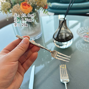 DF BC Fashion Nouveauté Spéciale – Couverts en Acier Inoxydable à Manche Martelé : Couteau de Table, Couteau à Steak, Fourchettes de Table, Fourchettes à Dessert – Personnalisables - Product Image 5