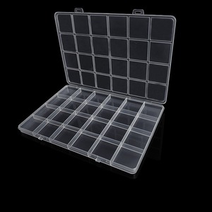 Clear Plastic Storage Box 24 Compartment PP Material With Lid For Jewelry Organizers DIY Craft Supplies - Product Image 2