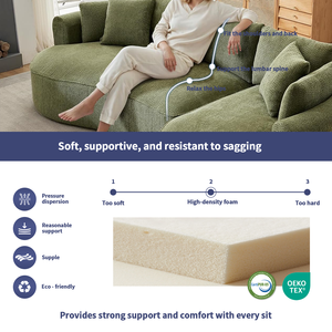 Nhà Máy Tùy Chỉnh Gói Chân Không Nén Bọt Biển <span class=keywords><strong>Sofa</strong></span> Modular Cắt Bọt Đầy Màu Sắc <span class=keywords><strong>Sofa</strong></span> - Product Image 4