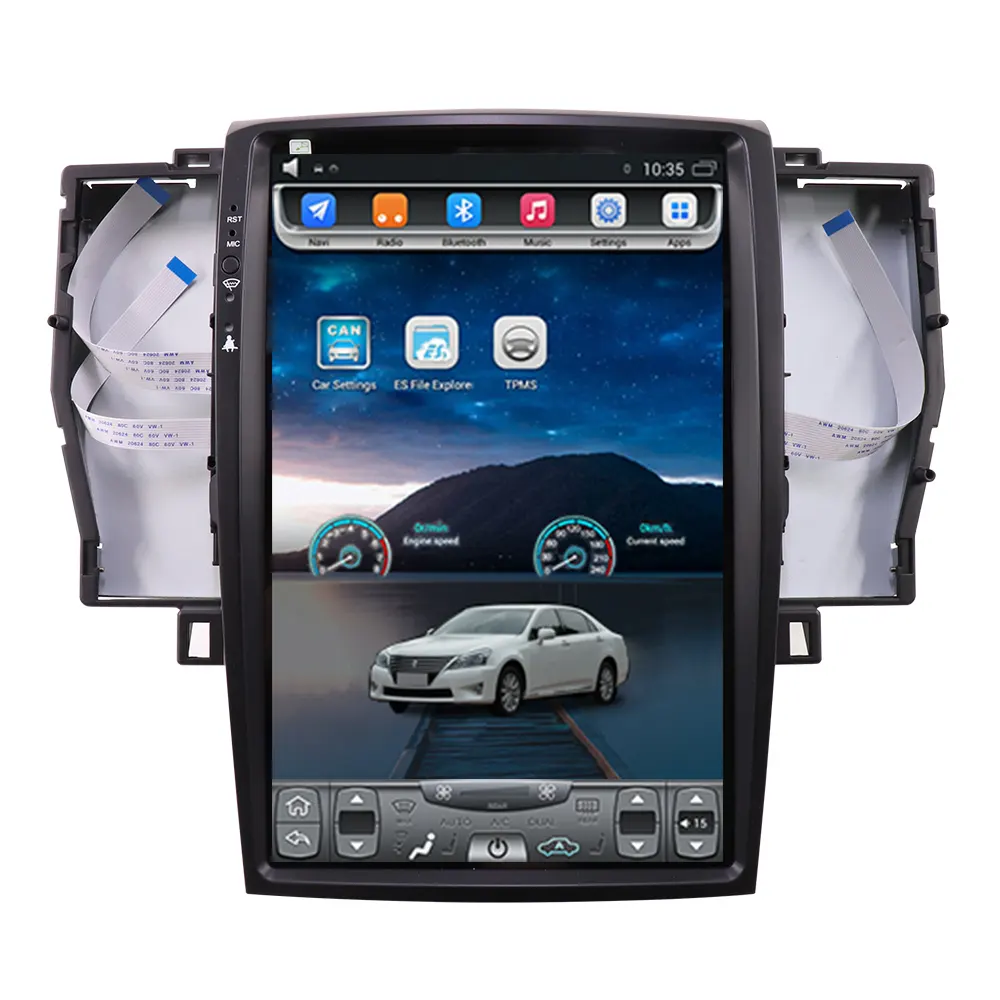 Tesla Vertikale GPS-Navigation für Toyota Crown 2012 mit Auito VIdeo Stereo Support DVD Radio Video Player