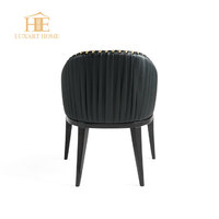 Chaise de salle à manger en bois de luxe moderne, prix d'usine, vente chaude, chaise de salle à manger en cuir