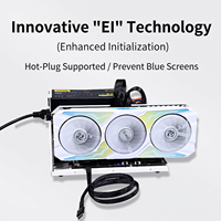 Base de conexión eGPU Open-Air Oculink (8611), soporte para tarjeta gráfica externa PCIe 4.0 x4 con sincronización de energía ATX y base metálica