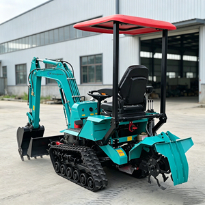 KUUGAO Trattore Cingolato 35HP con Cingoli in Gomma, Mini Motozappa per Fattoria/Giardino, Impermeabile, Multiuso, con Funzioni di Caricatore, Scavatore, Aratro e Scavatrice a Trincea, Garanzia 3 Anni - Product Image 6