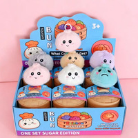 Nouvel ensemble de 12 peluches anti-stress en forme de petits pains vapeur pour le divertissement et la décompression – Squishies réalistes et créatifs