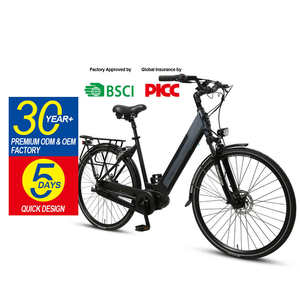 Vélo électrique de ville TXED 700 36V 250W avec cadre en alliage, <span class=keywords><strong>8</strong></span> vitesses, frein à disque, moteur central, écran LCD - Product Image 1