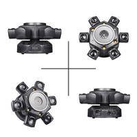Lumière de scène disco à 6 bras 100W Rgbw, projecteur à tête mobile, faisceau lumineux pour spectacles de DJ, discothèque, bar, spectacle de DJ, éclairage de scène