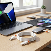 Kabel USB A ke Micro B Pengisian Cepat 2.4A 480Mbps Sinkronisasi Data TPE High Gloss 1M Kabel Charger Android OEM Grosir