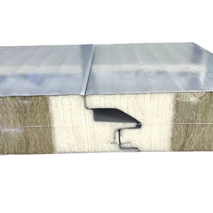 Panneau sandwich en laine de roche pour l'<span class=keywords><strong>isolation</strong></span> des murs extérieurs et des chambres froides, <span class=keywords><strong>prix</strong></span> compétitif pour les murs intérieurs - Product Image 6