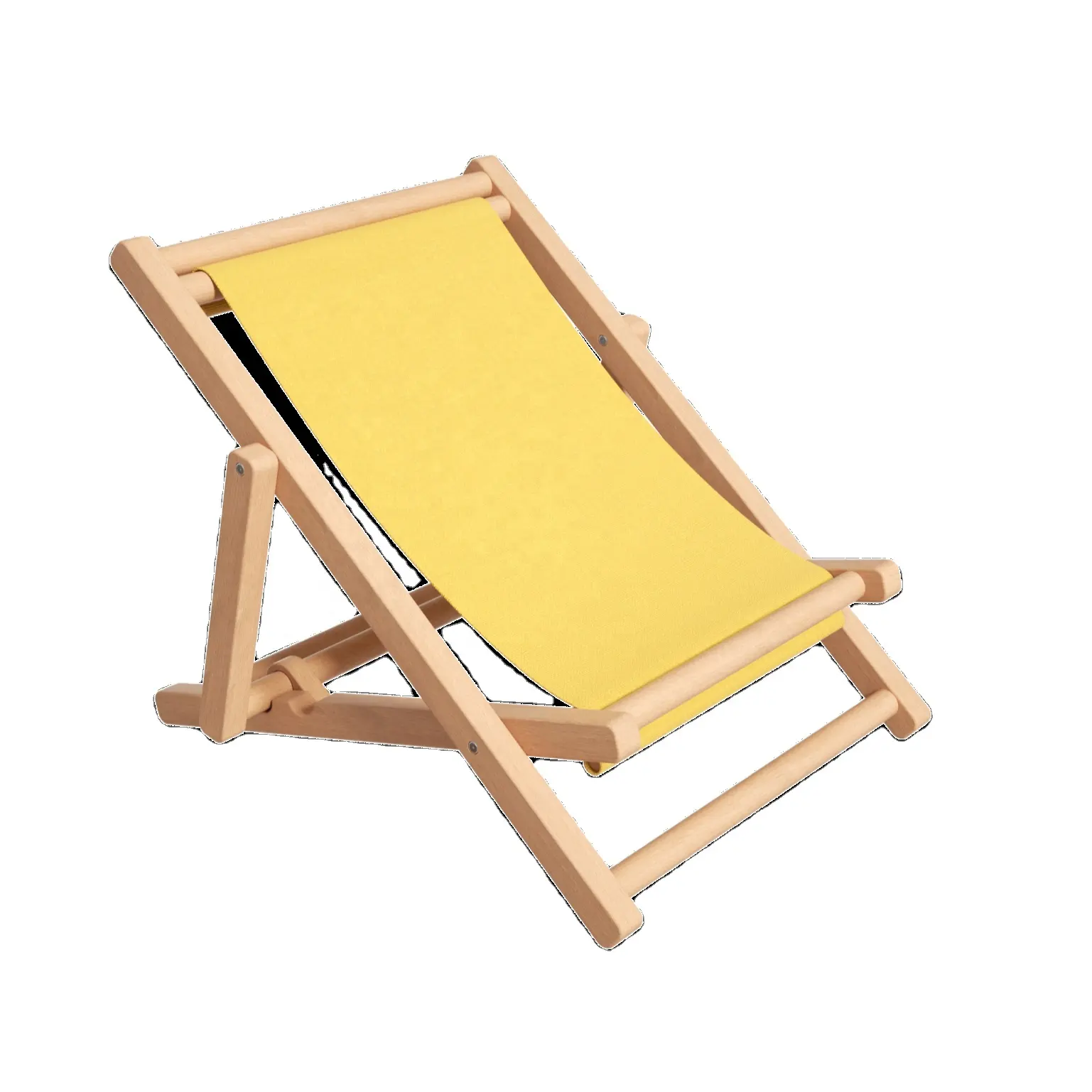Sillas de mar de alta calidad Fábrica al por mayor plegable de madera portátil plegable reclinable playa camping conjunto niños tumbona para niña