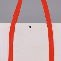 Sac fourre-tout pliable personnalisable en toile de coton avec poignées, fermeture à boucle magnétique, design de logo personnalisé