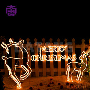 Guirlande lumineuse LED de Noël en forme de cerf, IP65, pour extérieur, structure en fil métallique de haute qualité, pour Noël et autres fêtes - Product Image 5