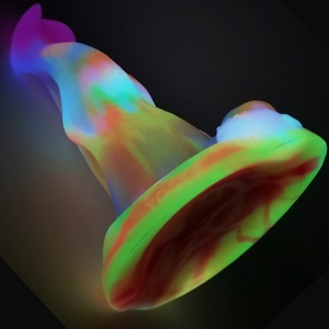 FAAK Factory Price Huge Wolf Tongue for Women Thick Glow in Dark Monster <b>Dildo</b> Super Huge Tongue Adult Luminous Sex Toy - Product Image 5